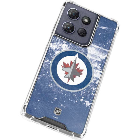 NHL Winnipeg Jets Frozen Moto G Play 5G (2025) Clear Case